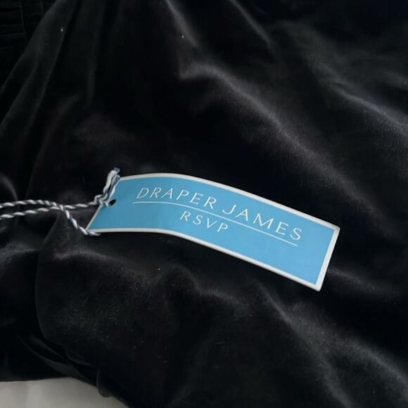 Draper James Puff Sleeve Dress Black Velvet Mini Dress size 3X - Picture 3 of 3